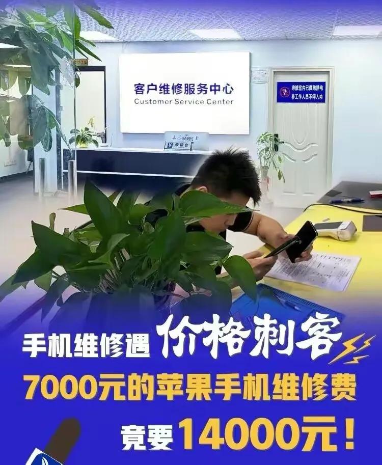 武汉一王女士苹果手机坏了，到一商城苹果维修中心，维修后说主板和芯片都换了，需要支