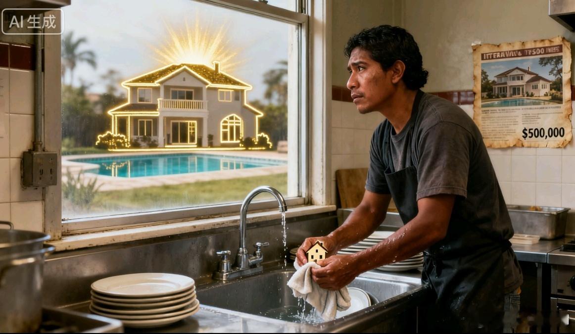 万斯认为，美国人之所以买不起房，是因为有3000万非法移民鸠占鹊巢。 