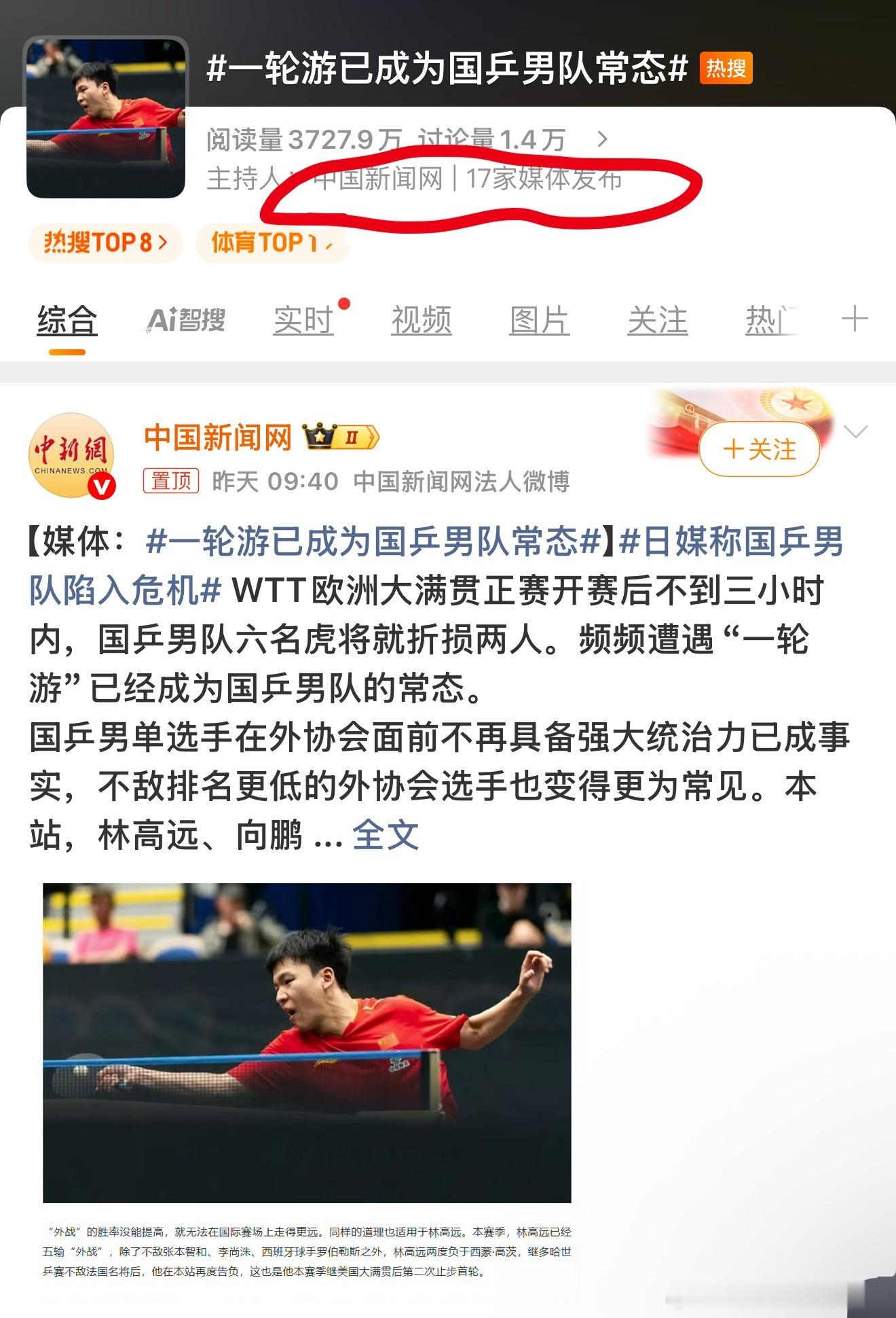 一轮游已成为国乒男队常态希望男队即使调整状态，但是实话实话，乒乓球比赛真的好密集