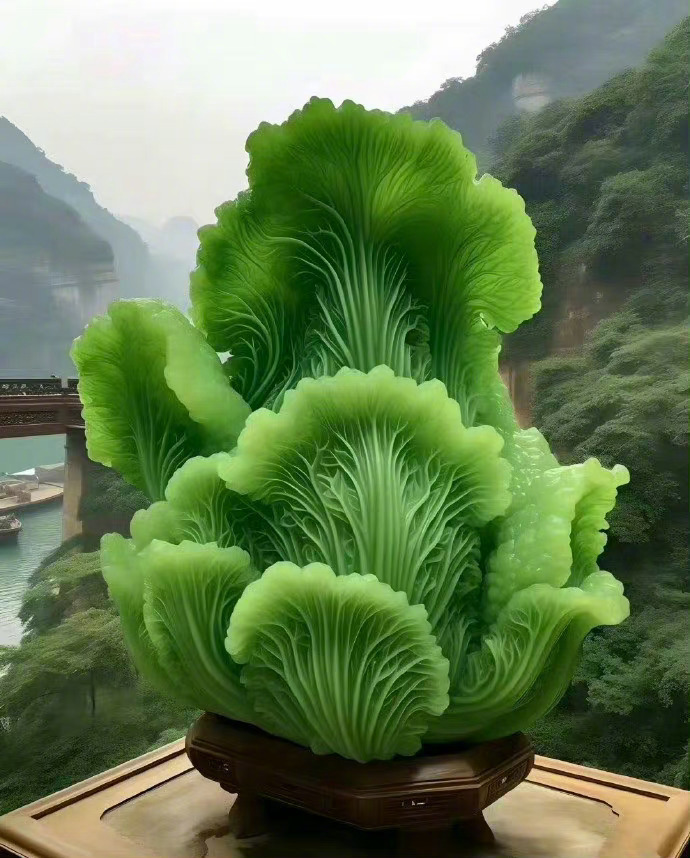 玄学，遇见翡翠白菜，秒赞秒评生财生百财🙏 ​​​