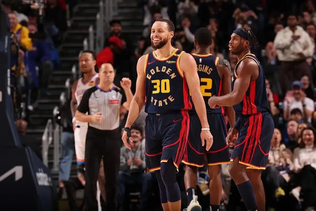 1月30日，NBA常规赛勇士主场以116-109战胜雷霆￼。本场比赛，勇士球员斯