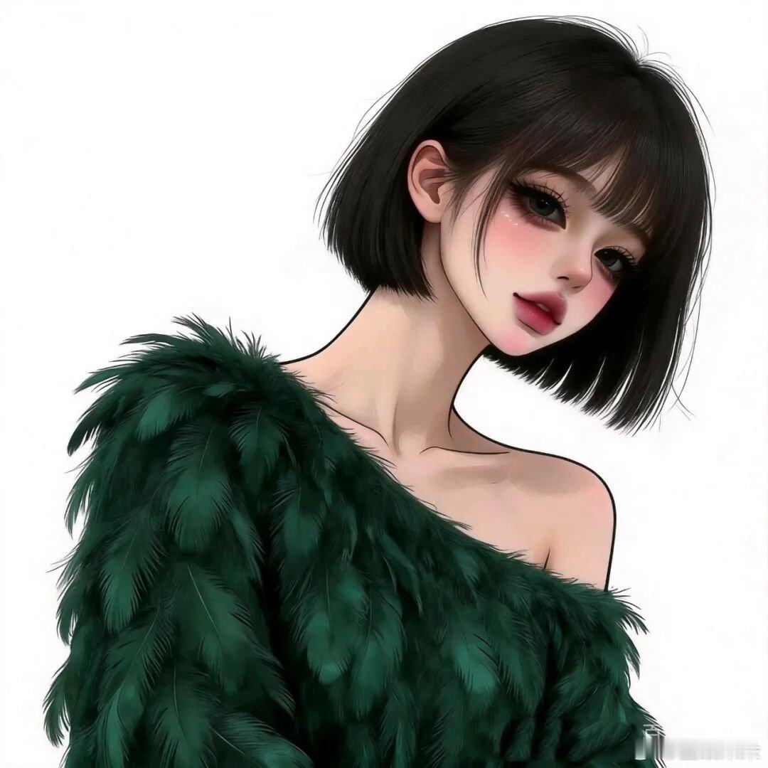 浓颜系精致女孩头像 ​​​