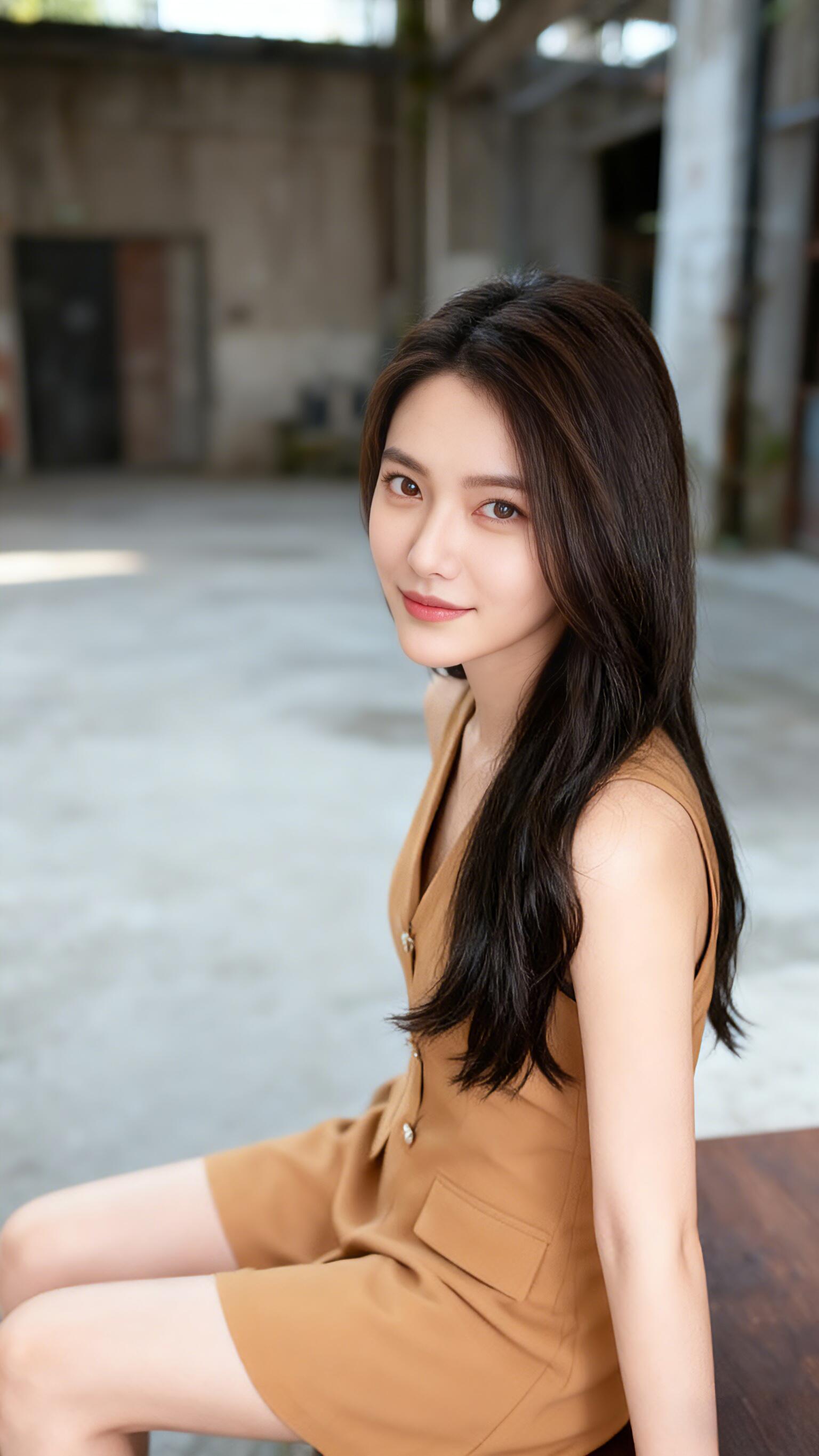 「暖棕叙」挂脖裙，柔光衬轻熟 