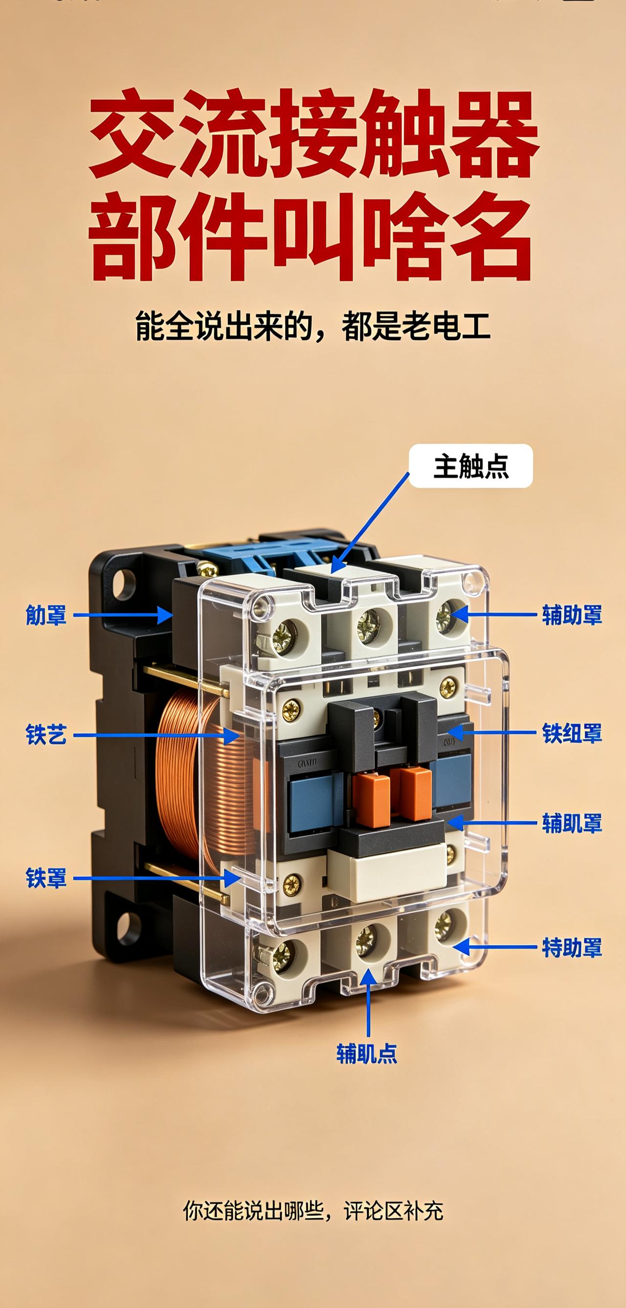 电工 交流接触器 电机知识 电工干货 自动化维修