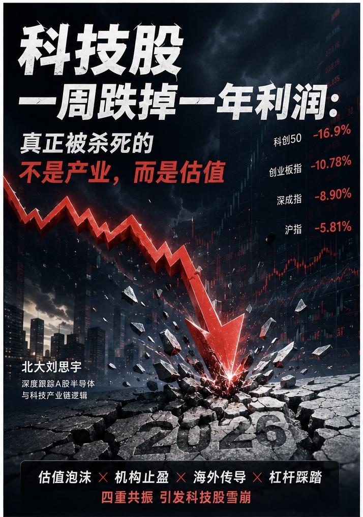 最近这几天，科技股的投资者普遍日子不好过，随着股价的大幅震荡，让不少后来加入的人