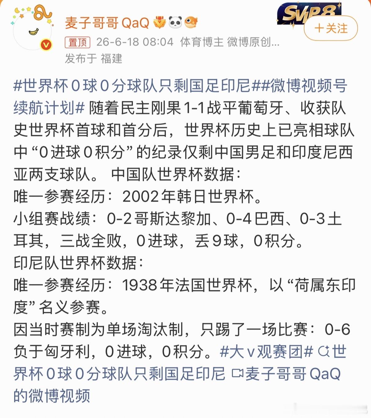 世界杯0球0分球队只剩国足印尼说起来满满的心酸泪。从期望变成失望再到绝望😩，最