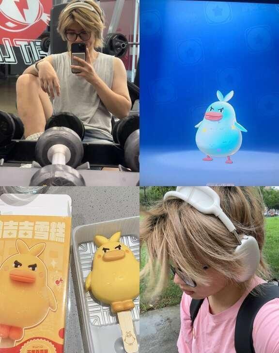 快洛一夏✨
我的鸭吉吉很曼妙！
好神圣的颜色啊啊啊！
“其实健身的目的就是为了吃