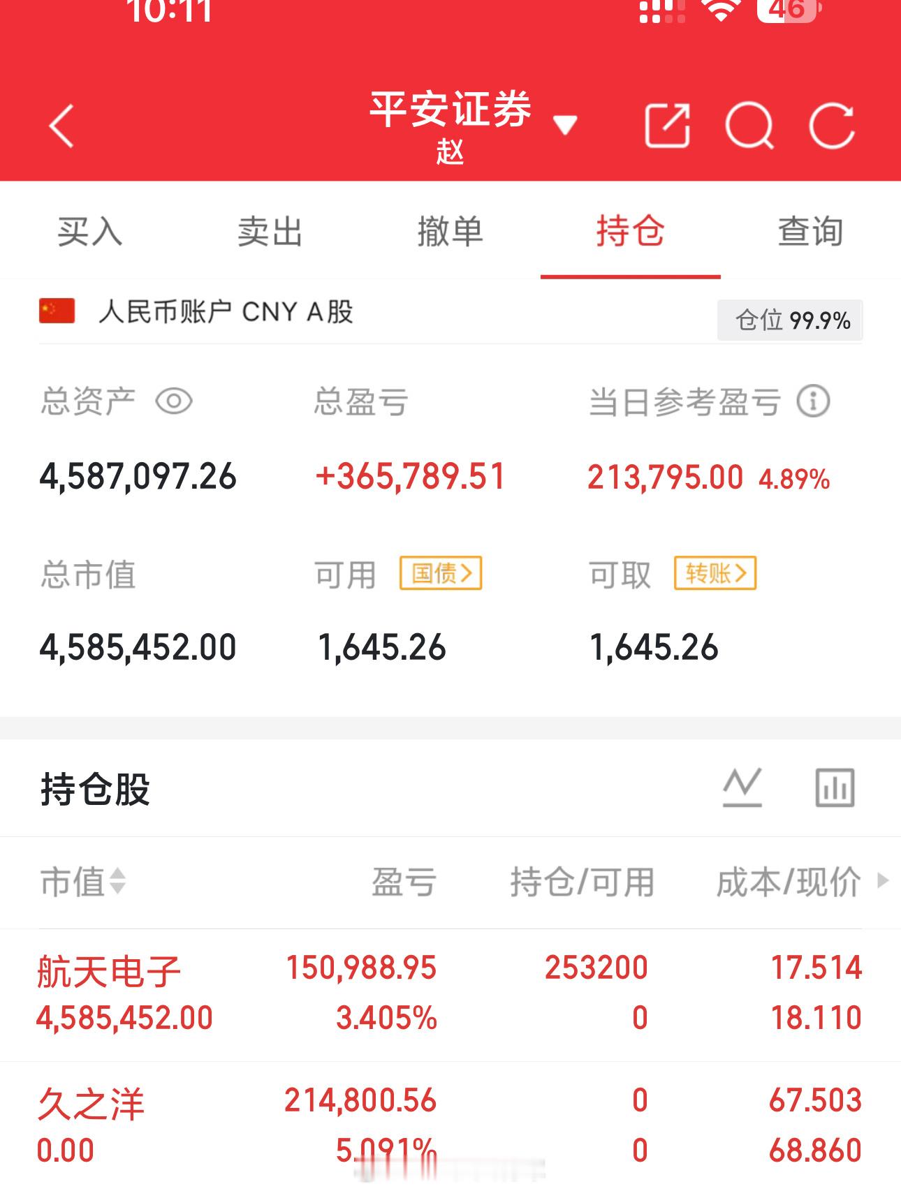 $久之洋 sz300516$ 撤入$航天电子 sh600879$ 行情不是一天铸