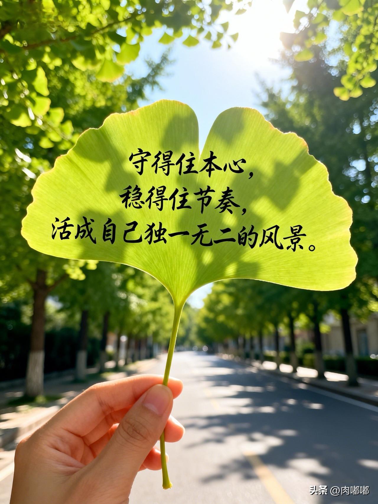 守得住本心，稳得住节奏，活成自己独一无二的风景。[祈祷]人嘛，就是要知道自己几斤
