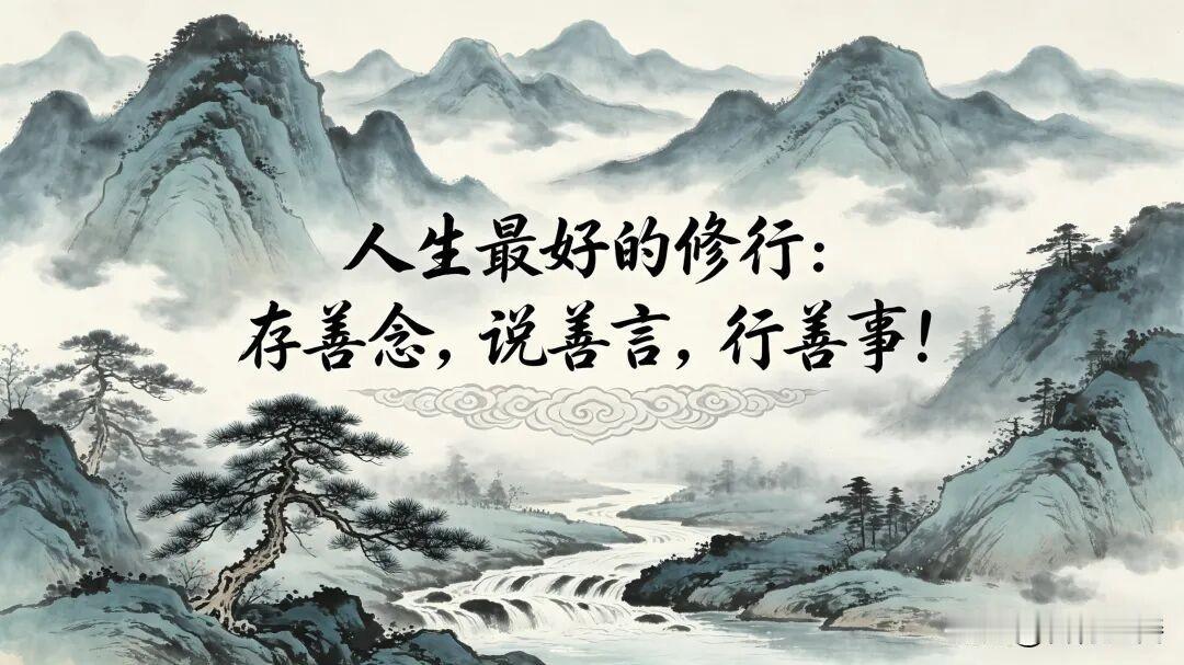 心存善念，便是一生最好的福报
 
心存善念：不坑害他人，不算计旁人，
遇事多一份