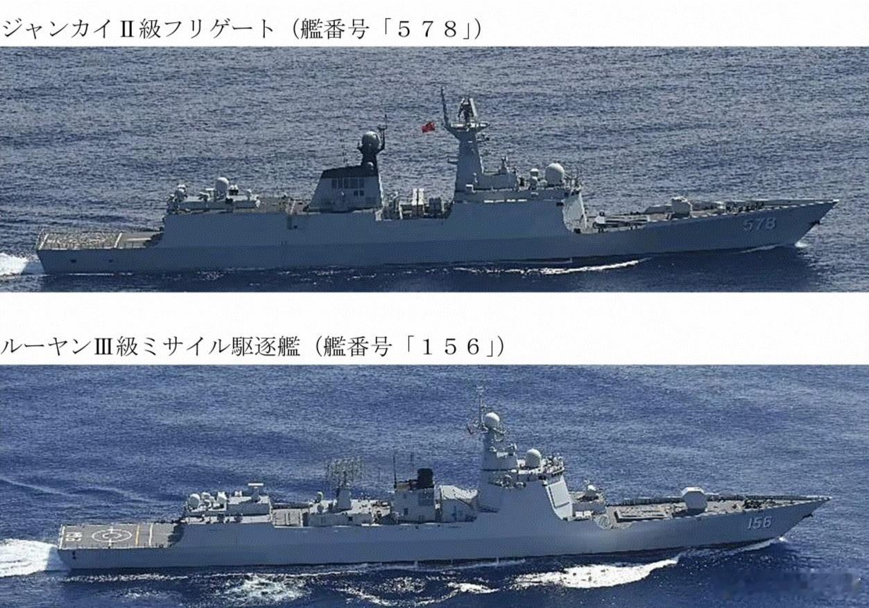 小日子已经麻木了，8月2日，中国海军052D淄博舰和054A扬州舰穿越宫古海峡进