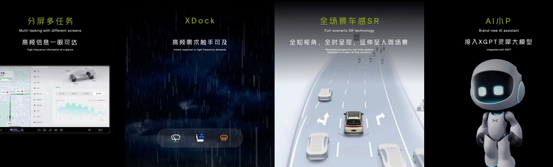 其实今天小鹏另一个重点就是在技术层面，这次吸引我的就是第五代 小鹏智能座舱 Xm