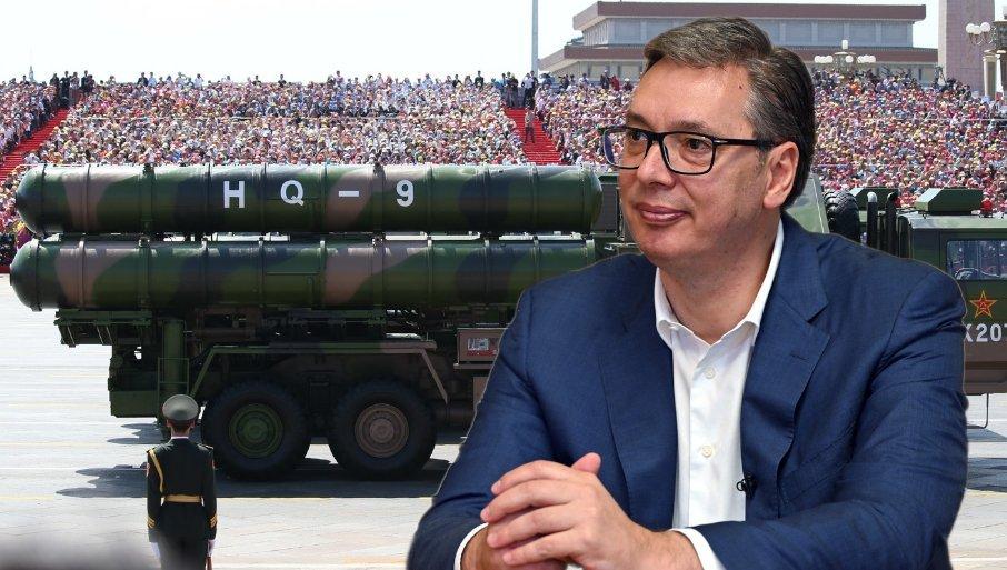 据塞尔维亚媒体：武契奇宣布购买中国防空HQ-9导弹，塞媒体猜测还将购买中国战机。