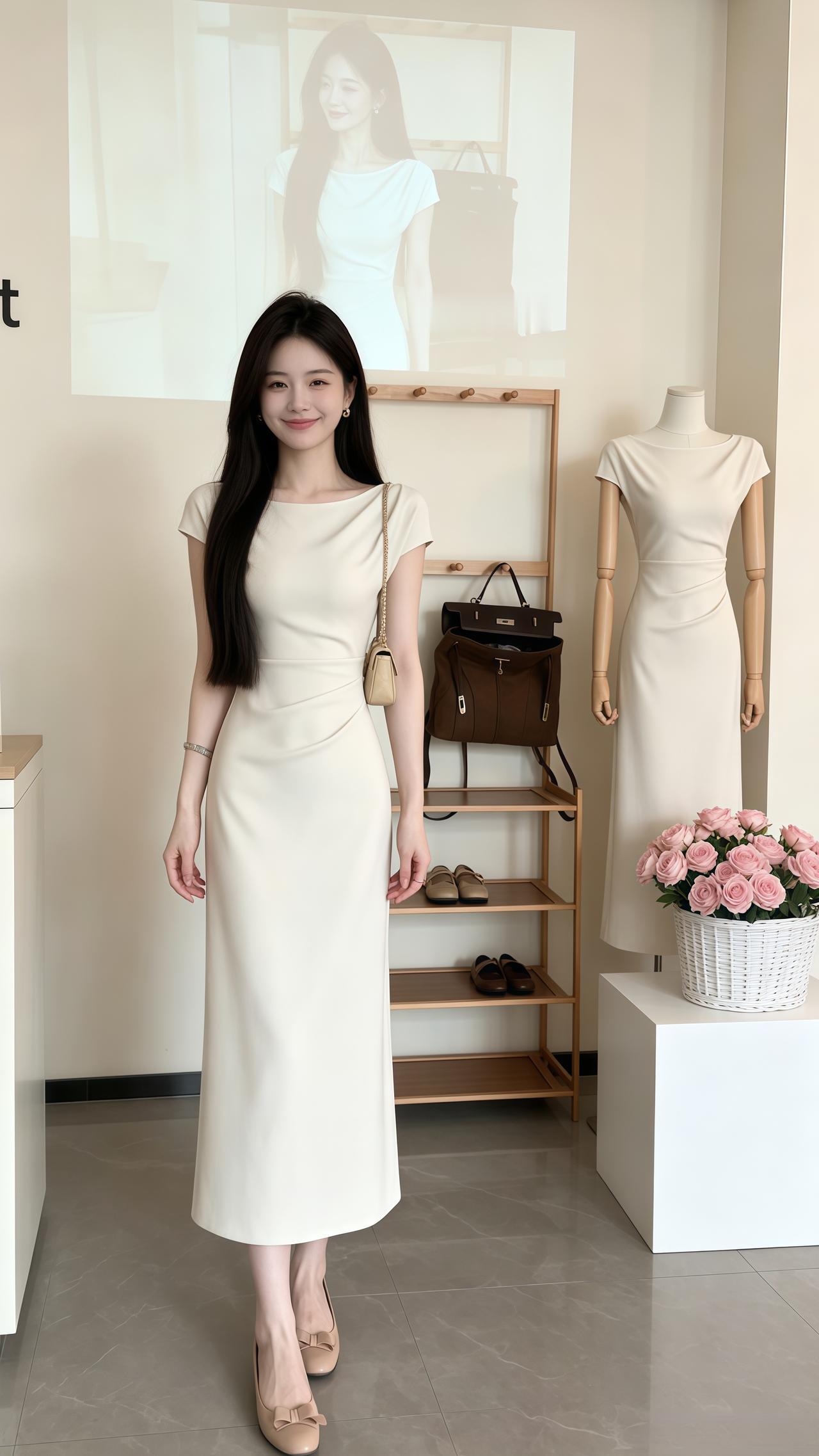 轻奢气质名媛纯欲风连衣裙 高知女性穿搭 气质穿搭韩系穿搭穿搭