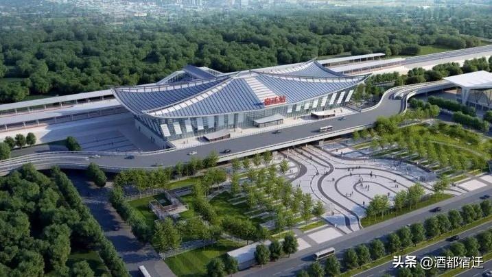 有人说，宿迁市区人口不多、客流有限，建两座高铁站是资源浪费。这种观点，目光短浅，