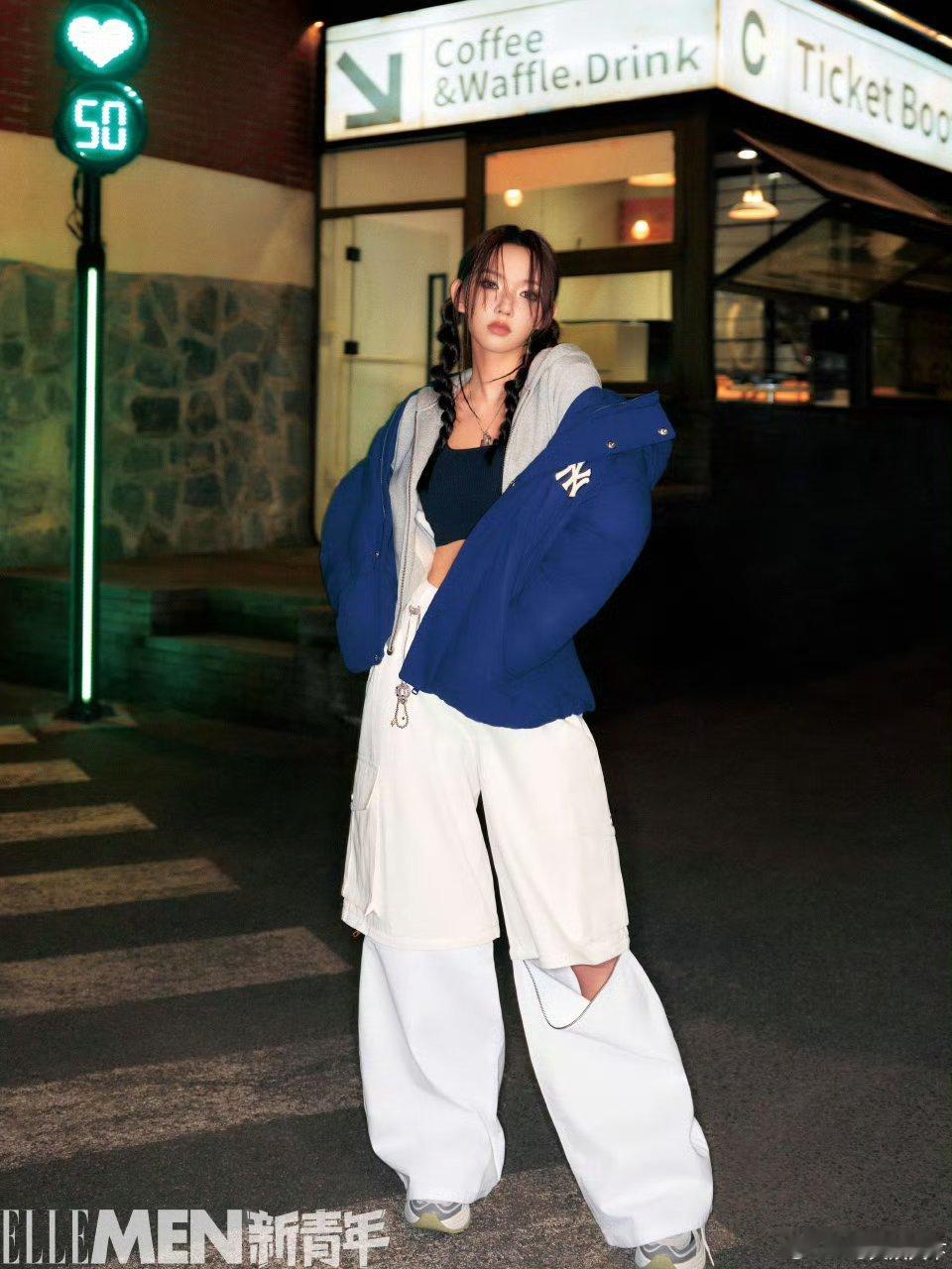 #ELLEMEN新青年程潇首封##程潇美高街头妆#程潇ELLEMEN美高街头造型
