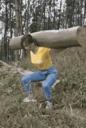 这根木头感觉不是那么重呢