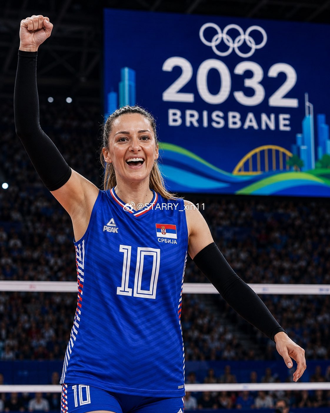 搬运一张瓜奶参加布里斯班奥运会的照片2026年世界女排联赛女排