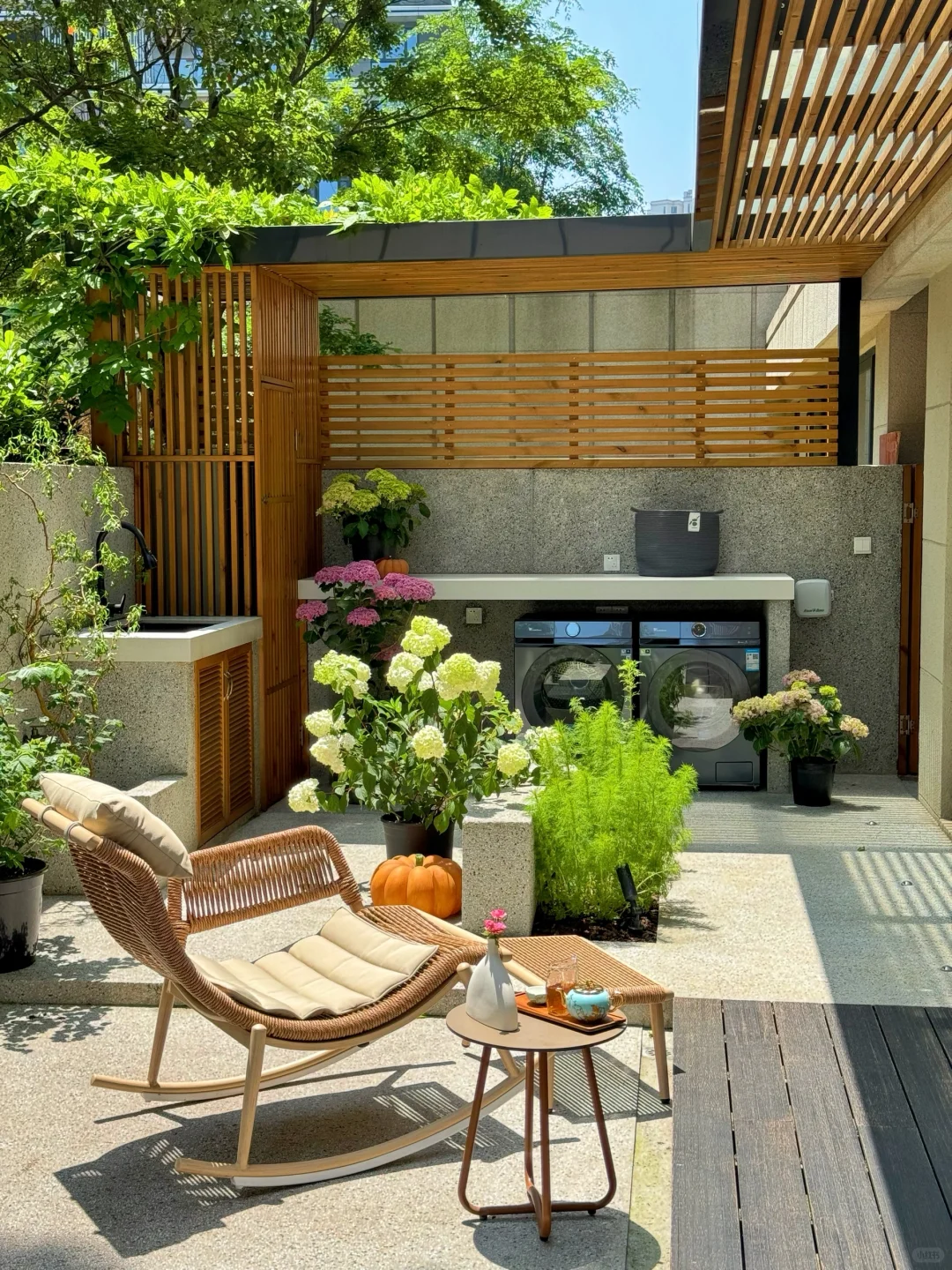 😄真不相信洗衣机可以放外面？