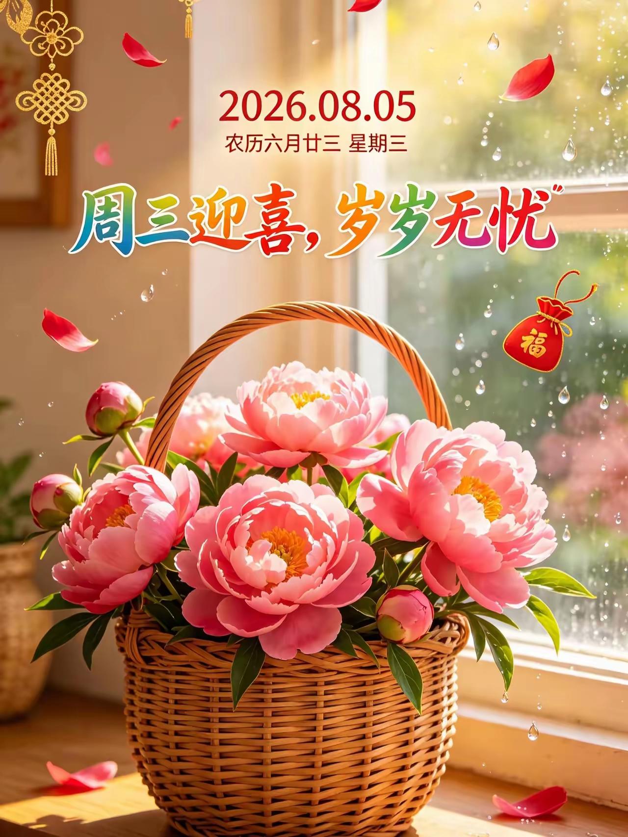 8'5日🌹🍎早上好♥️🌹
送走晚霞，迎来日出，愿我们：样样好，越来越好！[
