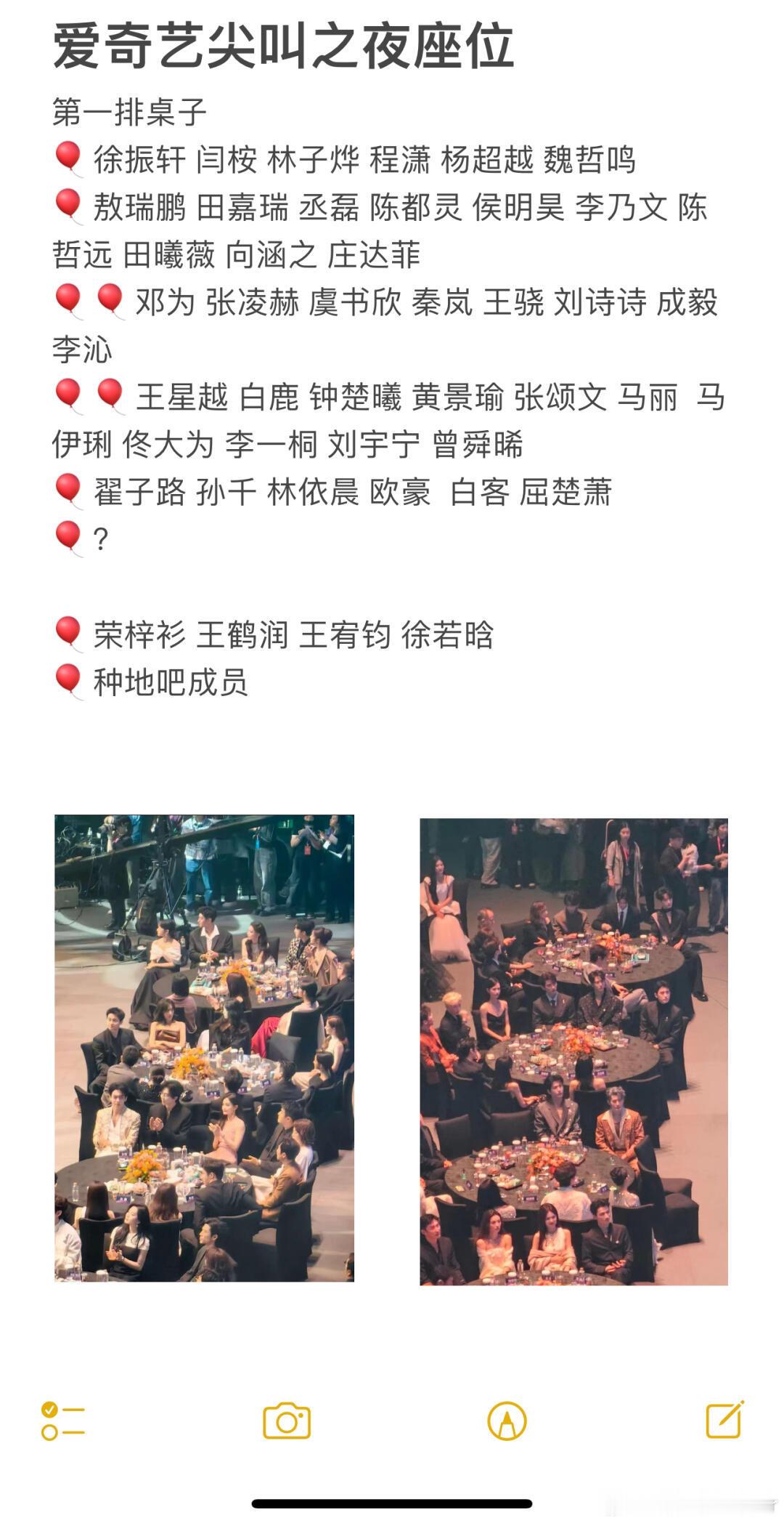 尖叫之夜座位安排 尖叫之夜座位图来了，找到你们的担了吗❗️ 