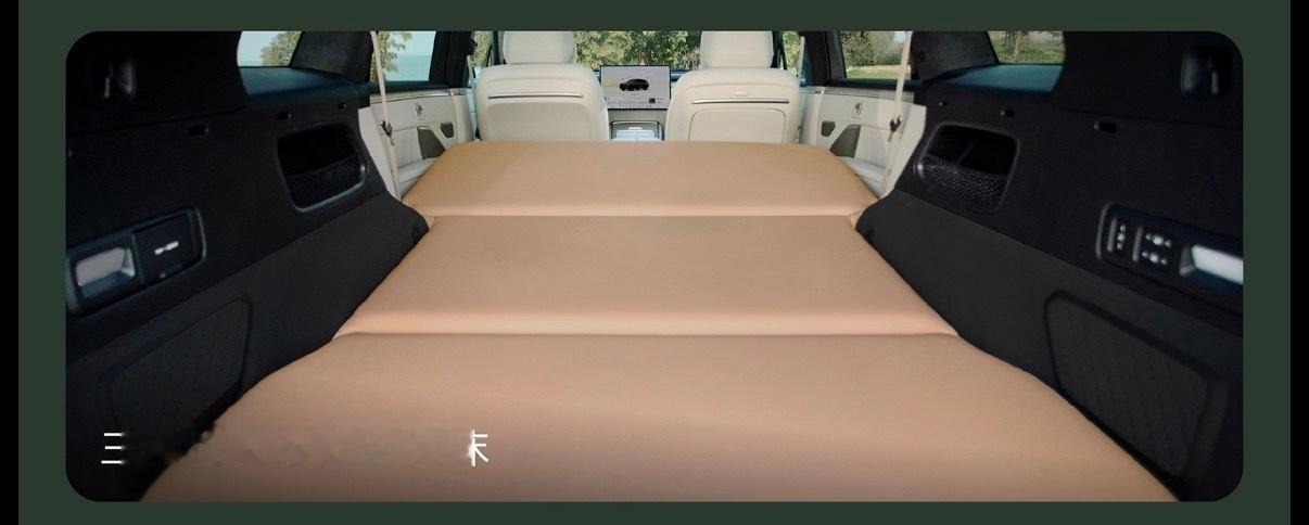 乐道l80 几个官方配件，不得不说这个床垫真不错  三段式随行贴合，平常第二排坐