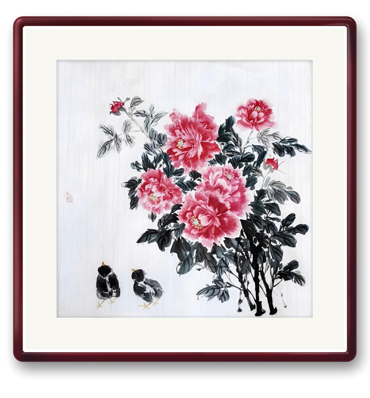 一笔一划绘人生百态，一字一句道生活真谛。国画写意 国画牡丹花手绘画法 牡丹国画 