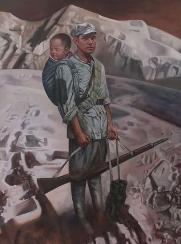 开国少将马泽迎：一诺千金，背着陌生烈士遗孤走完长征，
 
1934年，长征路上一