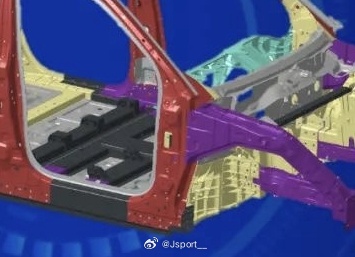 #问界m9##BIW##车身前地板#M9的车身前地板是这样的：一纵三横，横梁兼做