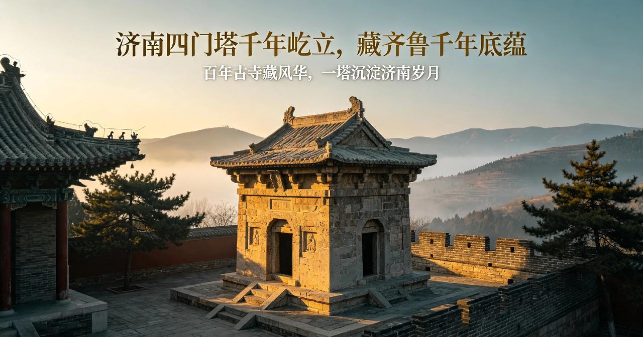 济南四门塔千年屹立，藏齐鲁千年底蕴灵岩寺古塔 
 
百年古寺藏风华，一塔沉淀济南