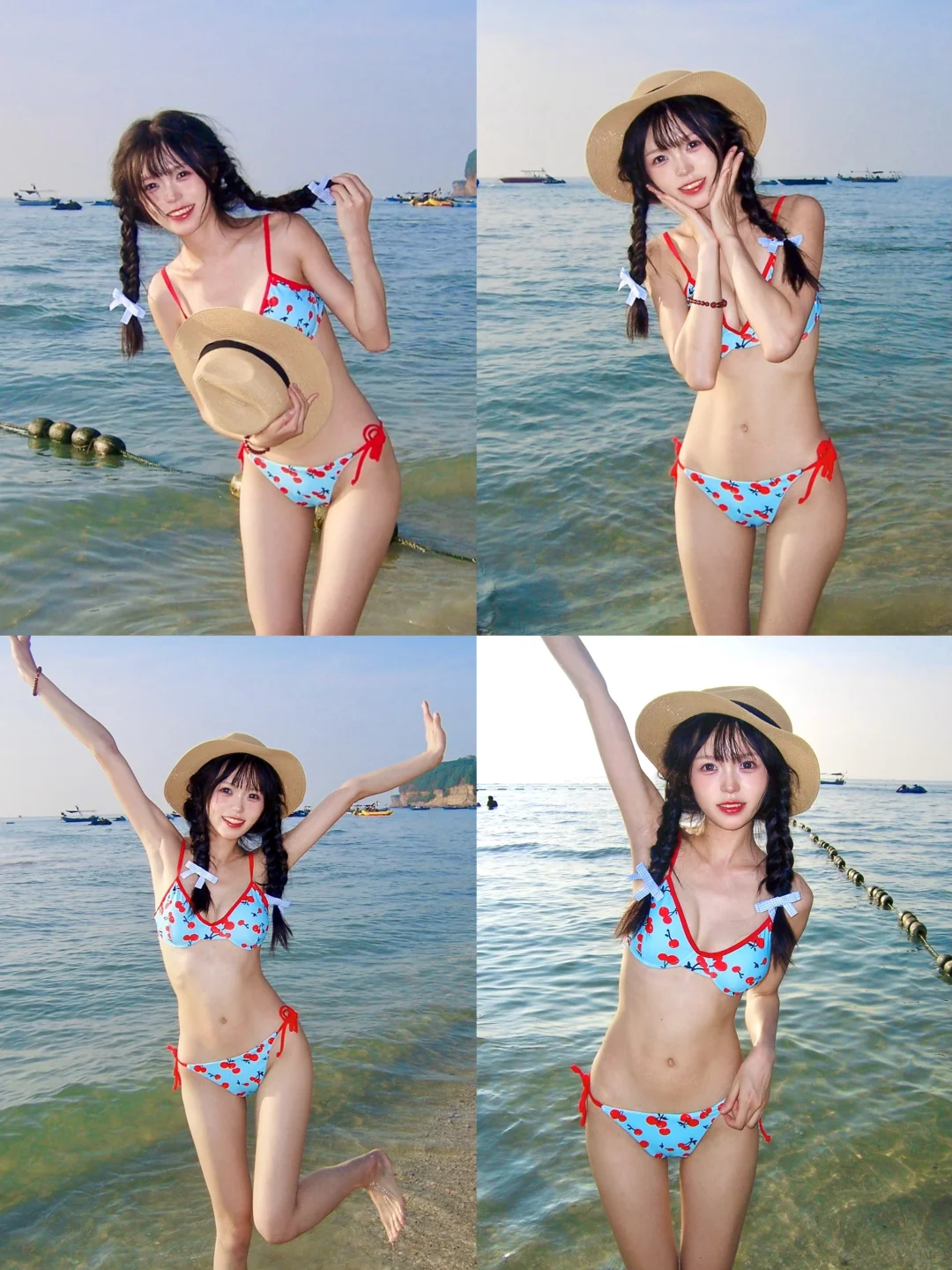 我的夏天永不停歇｜ccd元气海边泳衣拍照姿势