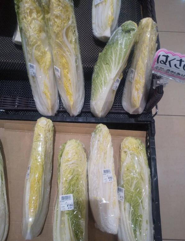 日本老百姓的日子已经过得如此艰难了吗？连一颗白菜都买不起，要切成八瓣儿。
就连首