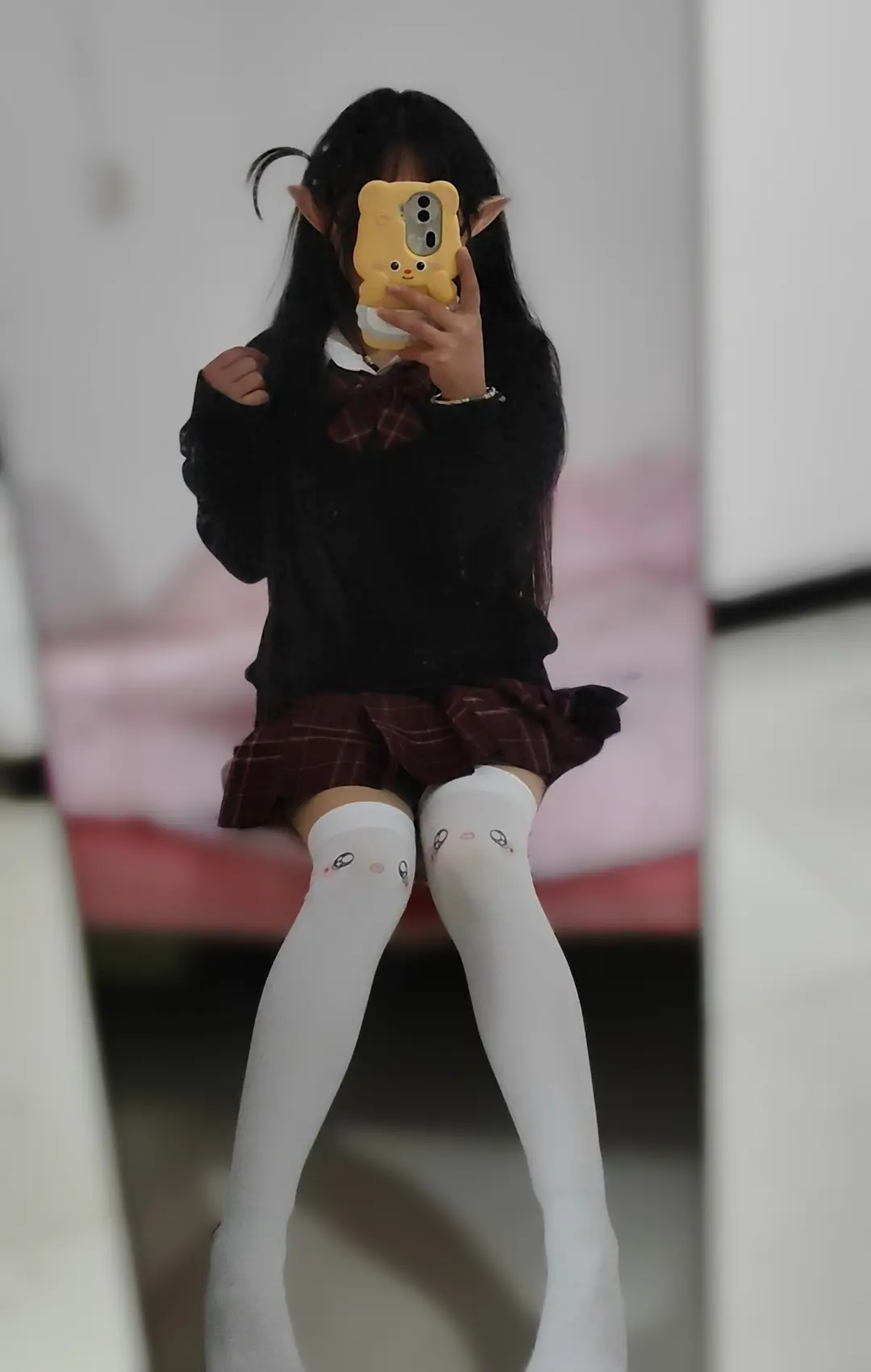 甜妹 jk制服 对镜拍 jk