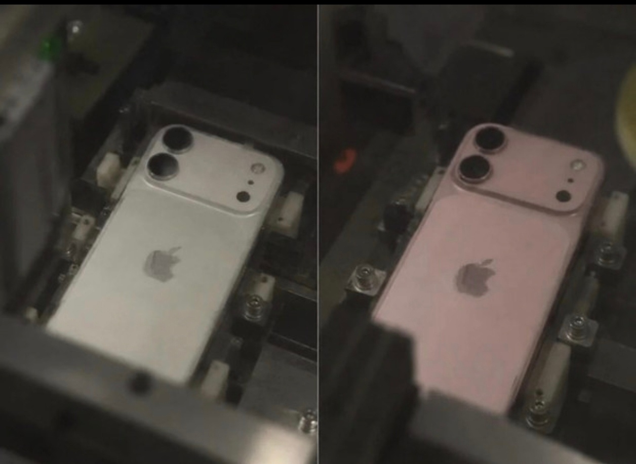 iPhone18新设计曝光看着还行，这个背板的话就是和Pro系列很像了。白和粉都