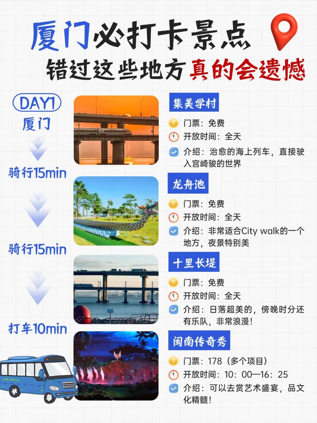 厦门必打卡景点，错过这些地方真的会遗憾😭