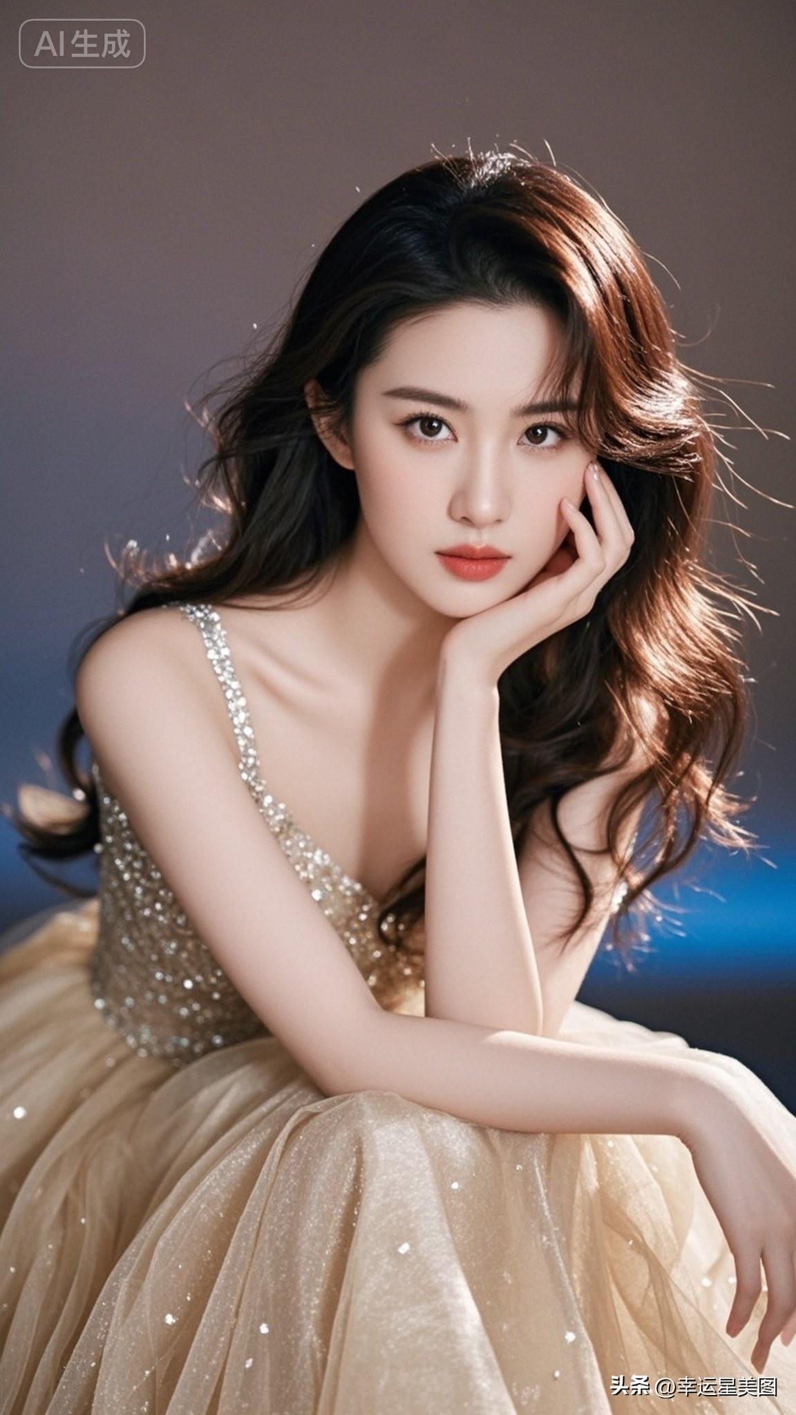 梦幻少女风，闪闪发光的礼服，甜美又迷人！