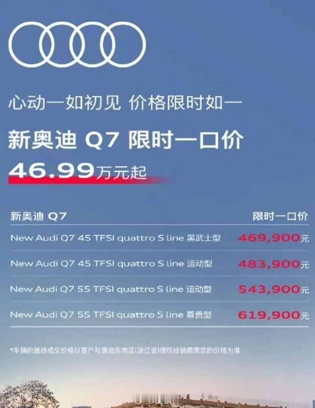 一汽奥迪扛不住能理解，进口奥迪也扛不住了？一口价大甩卖，只要46.98万！进口奥