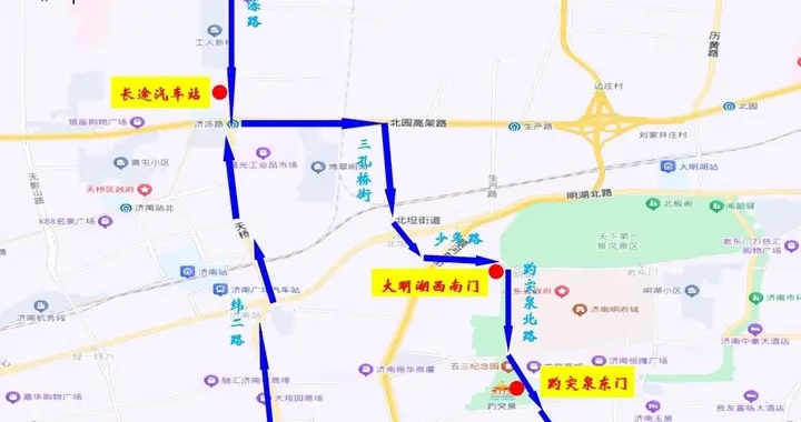 济南三条旅游公交线路调整，涉及古城、南山线路