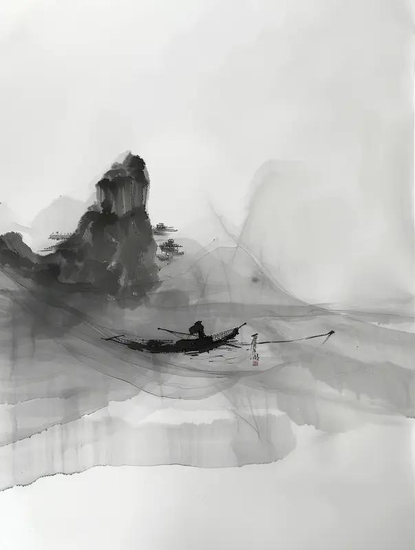 中国画的精髓究竟是什么? 中国画的精髓，在我看来，是意境与笔墨的融合。
就拿山水