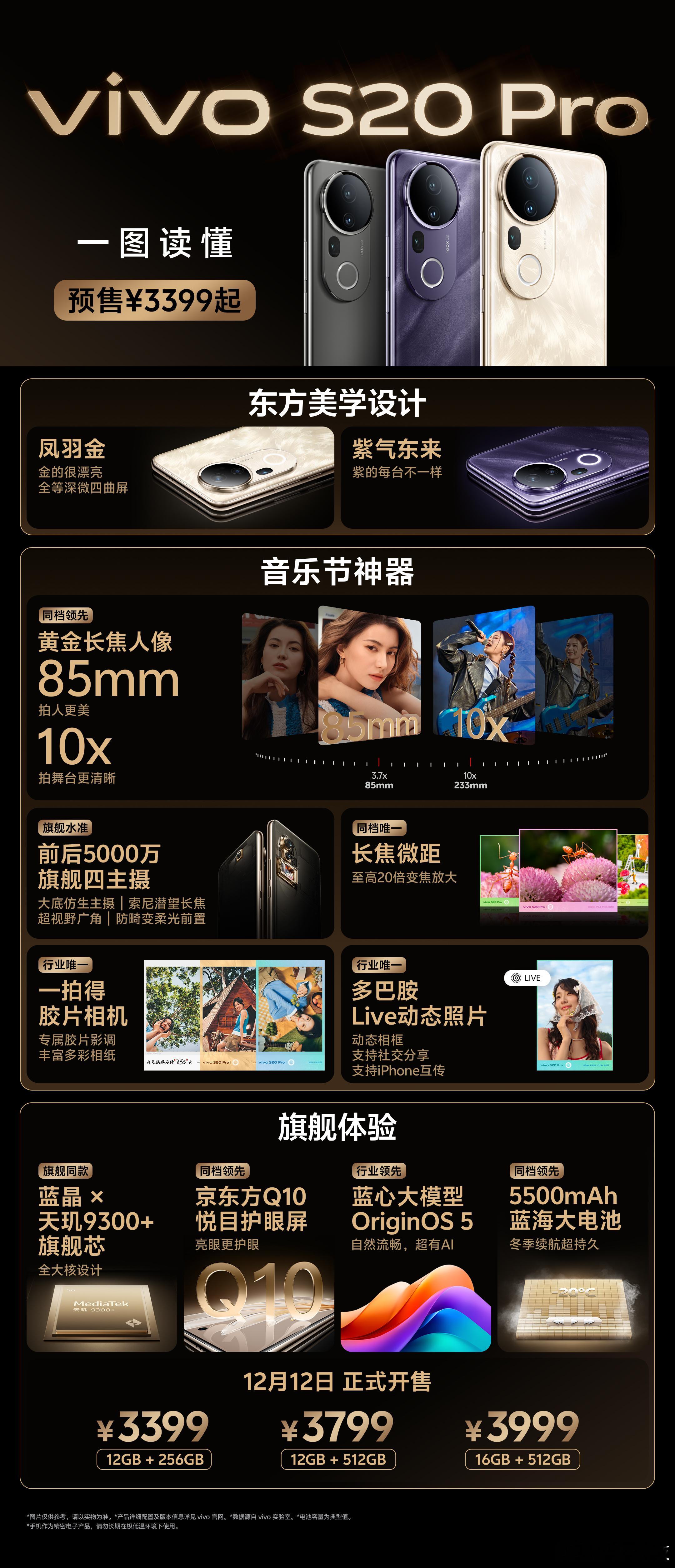来了，价格公布了，vivo S20售价2299起，S20 Pro售价3399起，