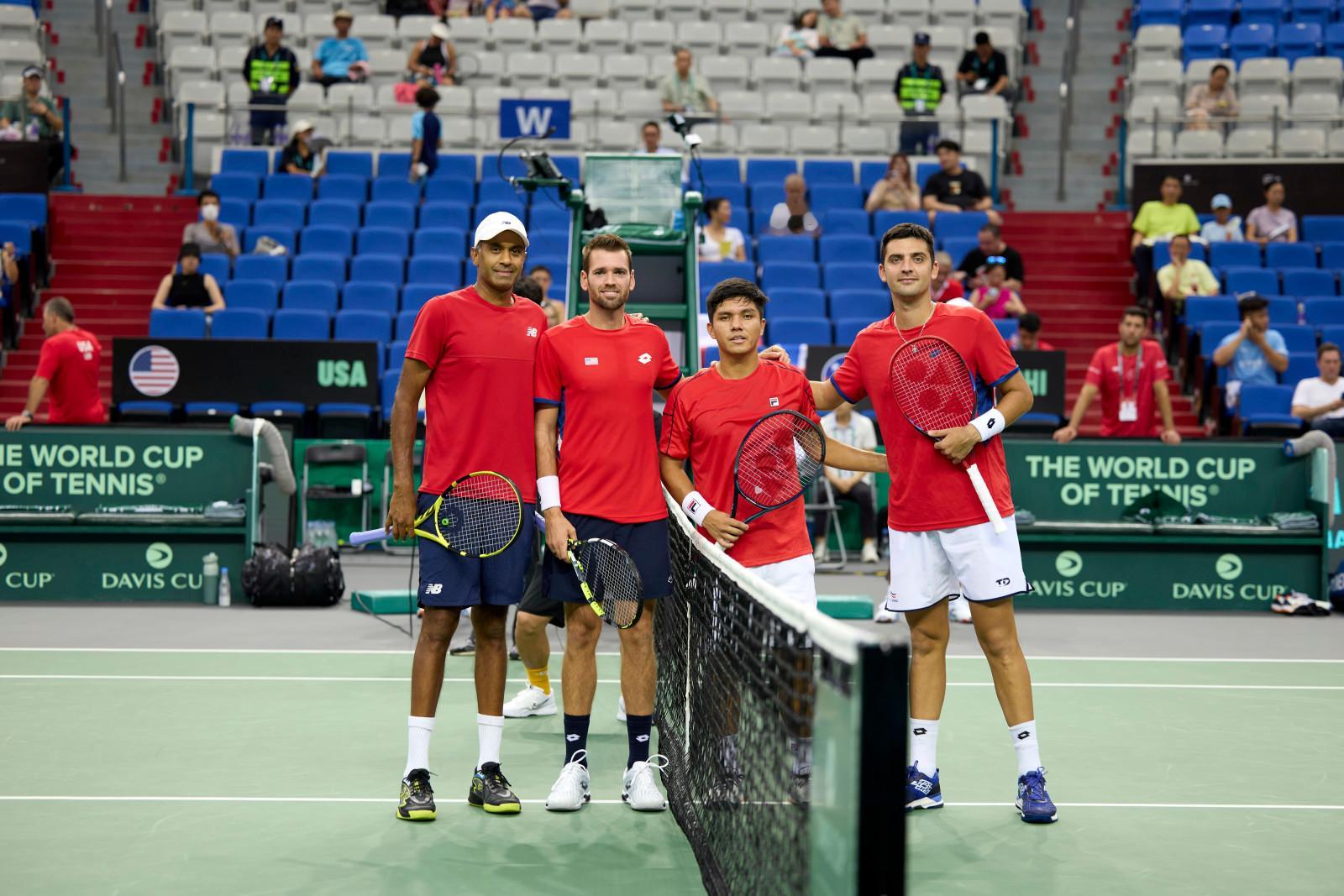 🇺🇸美国 3:0 智利🇨🇱#戴维斯杯# 决赛圈小组赛C组，美国组合拉姆/