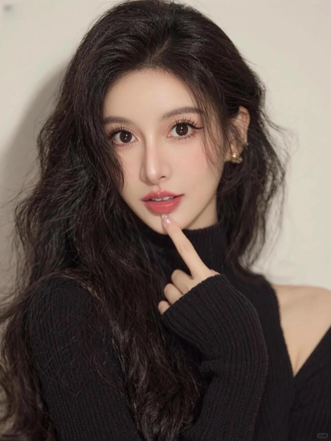 成熟的江南模特少女，双眸深邃内敛，似静湖沉影，不耀眼、不飘忽，眼底藏着阅世不惊的