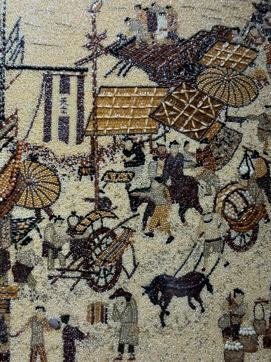 250000粒彩豆🫘绘制的《清明上河图》🎨