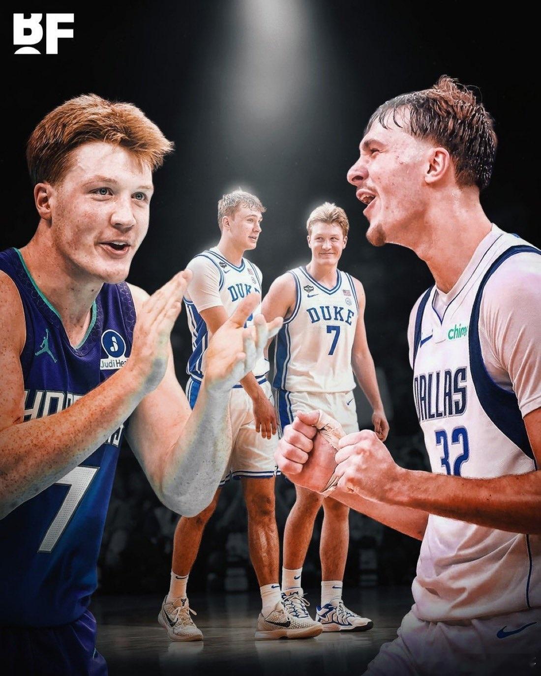 NBA 杜克大学去年同时拥有库珀·弗拉格和康·克努佩尔这两位球员，却没能赢得总冠