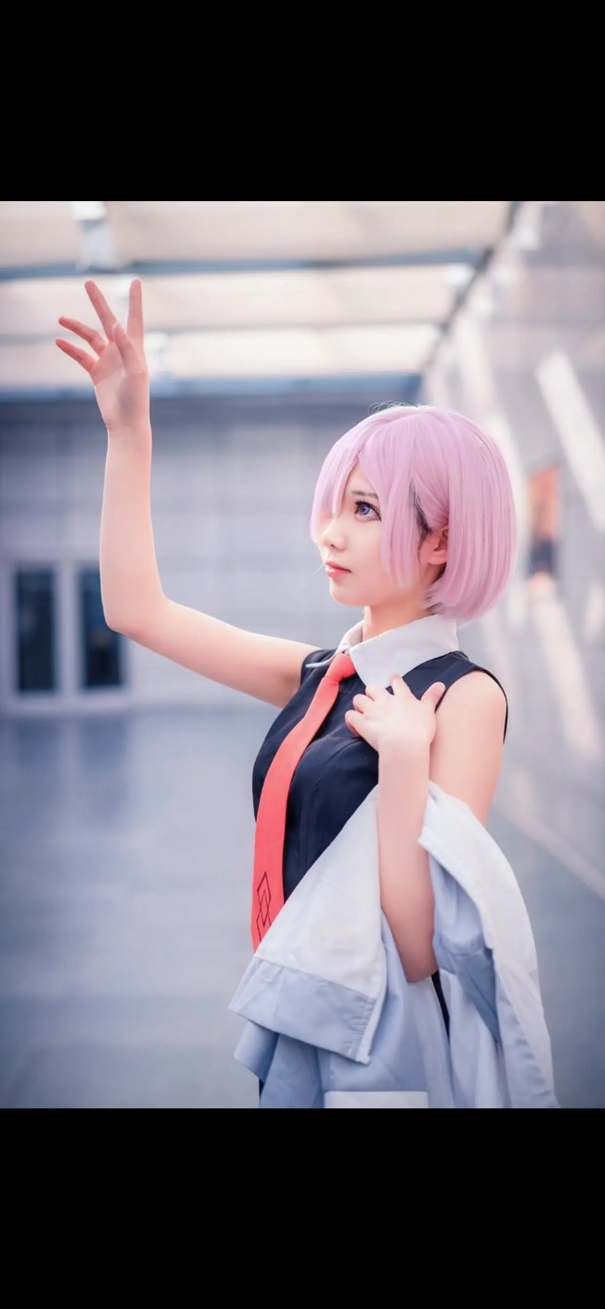 这腿又长又白又细 玛修cos cosplay 二次元少女 漫展养眼造型大赏