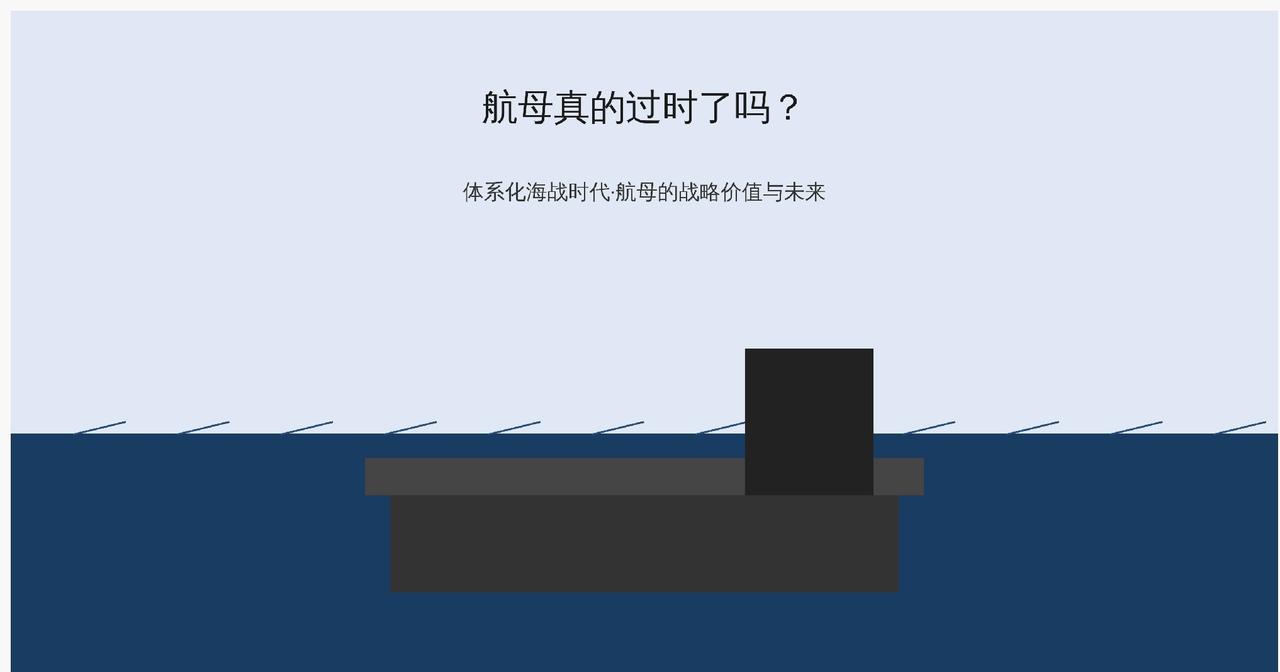 航母真的过时了吗？
 
高超音速武器、反舰弹道导弹、无人机蜂群不断迭代，“航母无
