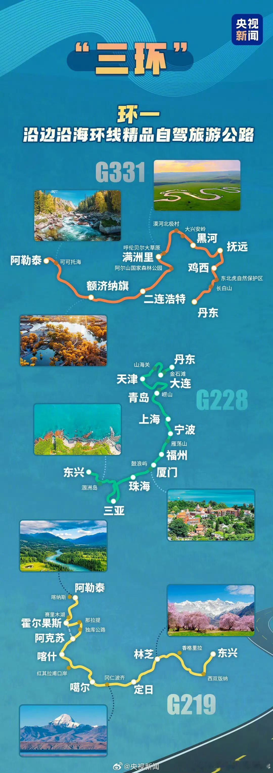 自驾游国家级攻略来了，太优秀了，最想去G228，但不知道什么时候可以去。 