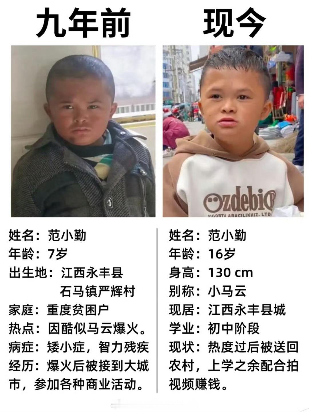 旺财v评 身高130的小马云，。。。祝福你们一家四口吧小马云要当爸爸了