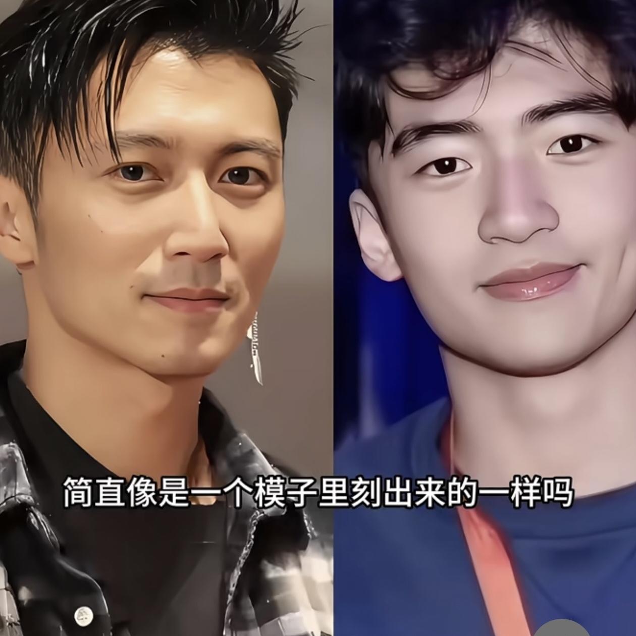 当张柏芝有第一个孩子的时候被采访时称：孩子与谢霆锋一模一样，是上天送给我的最好的