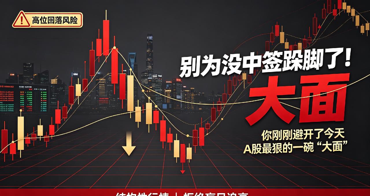 别为没中签跺脚了！你刚刚避开了今天A股最狠的一碗“大面”
 
大家好，我是小团子